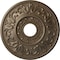 Ekena Millwork Valletta Ceiling Medallion (Fits Canopies up to 3 1/2"), 18"OD x 3 1/2"ID x 1"P, Warm Silver CM18VLWSS - alternate 1